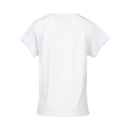 4363 Drop Sleeve Top with Stepped Hem
