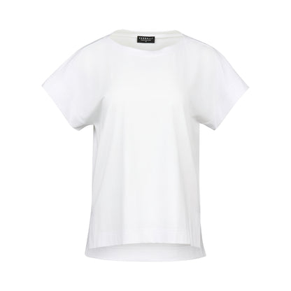 4363 Drop Sleeve Top with Stepped Hem