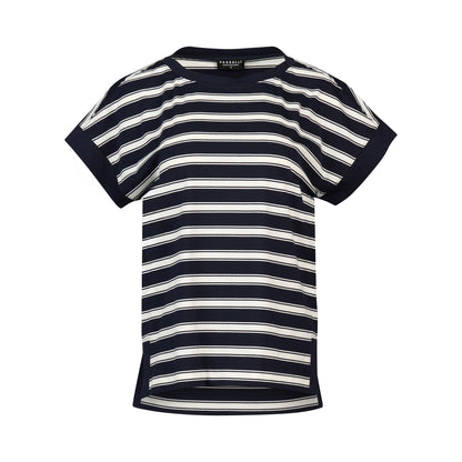 4363 Drop Sleeve Top with Stepped Hem
