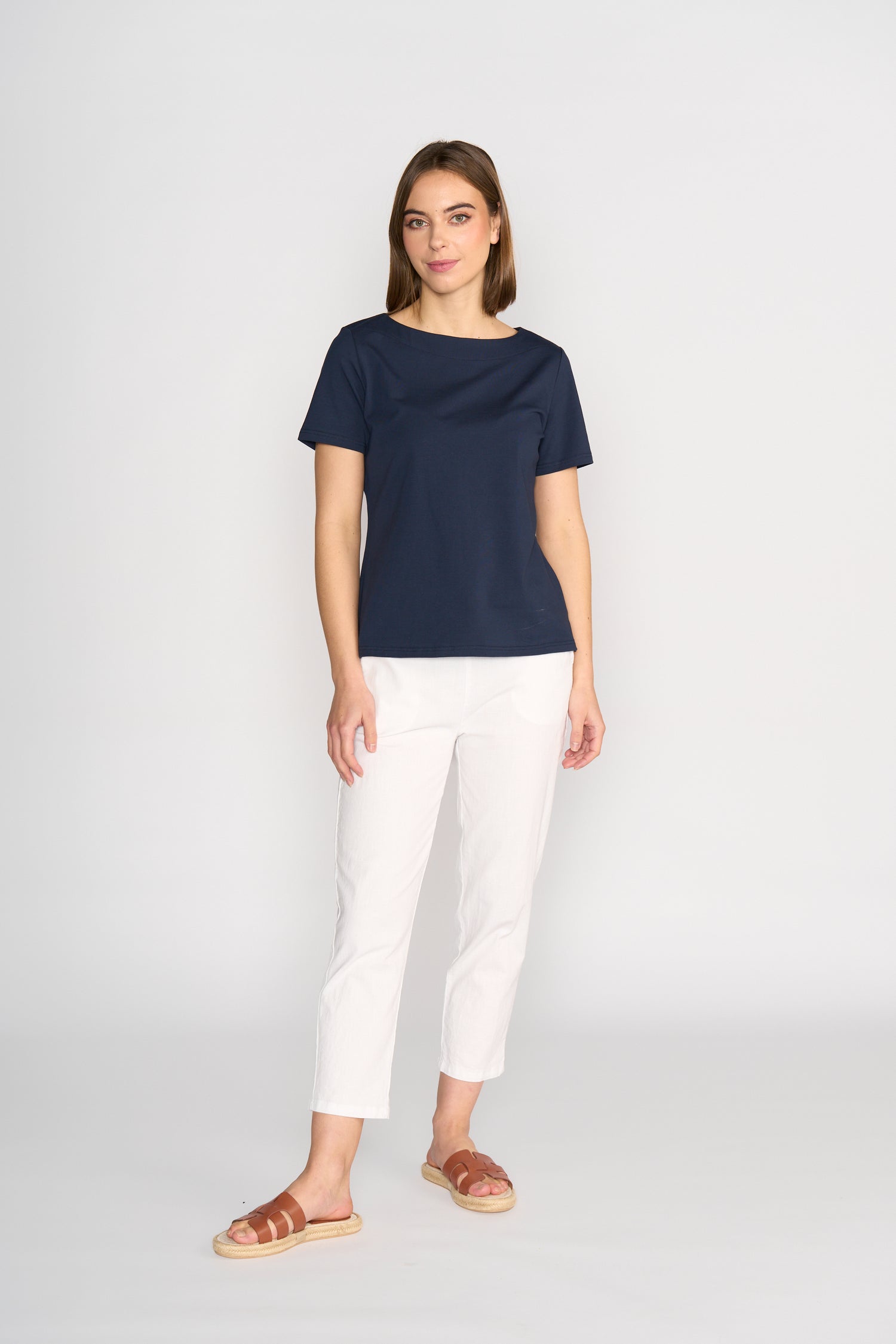 4489 Boat Neck Top
