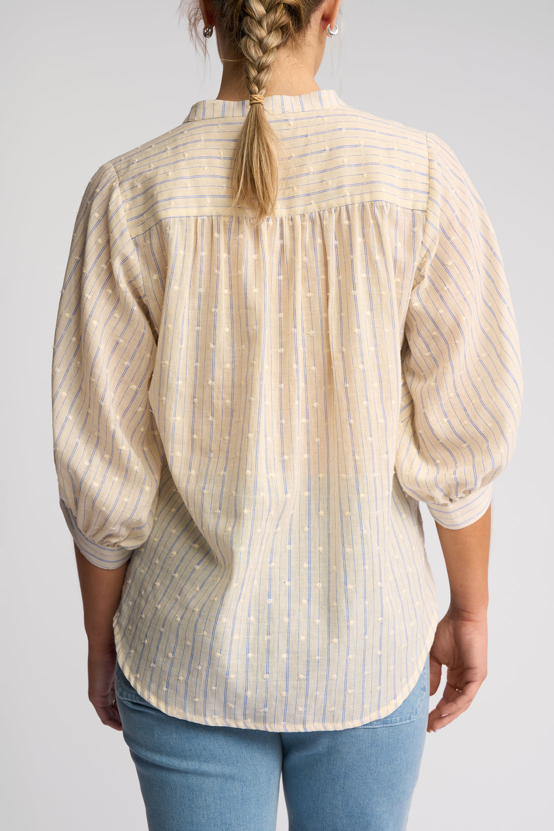 Folk Shirt Blue Stripe - Vassalli
