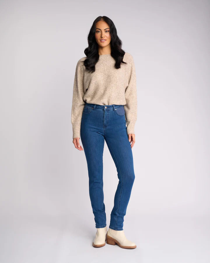 Reign Jean Plain New Blue - Vassalli