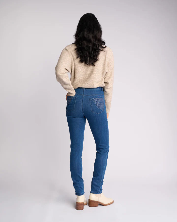Reign Jean Plain New Blue - Vassalli
