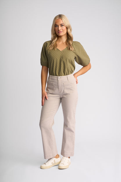 Daily Jean Ecru Stripe Denim - Vassalli