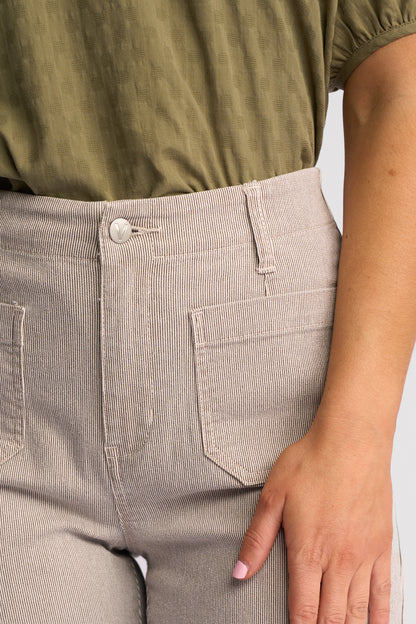 Daily Jean Ecru Stripe Denim - Vassalli