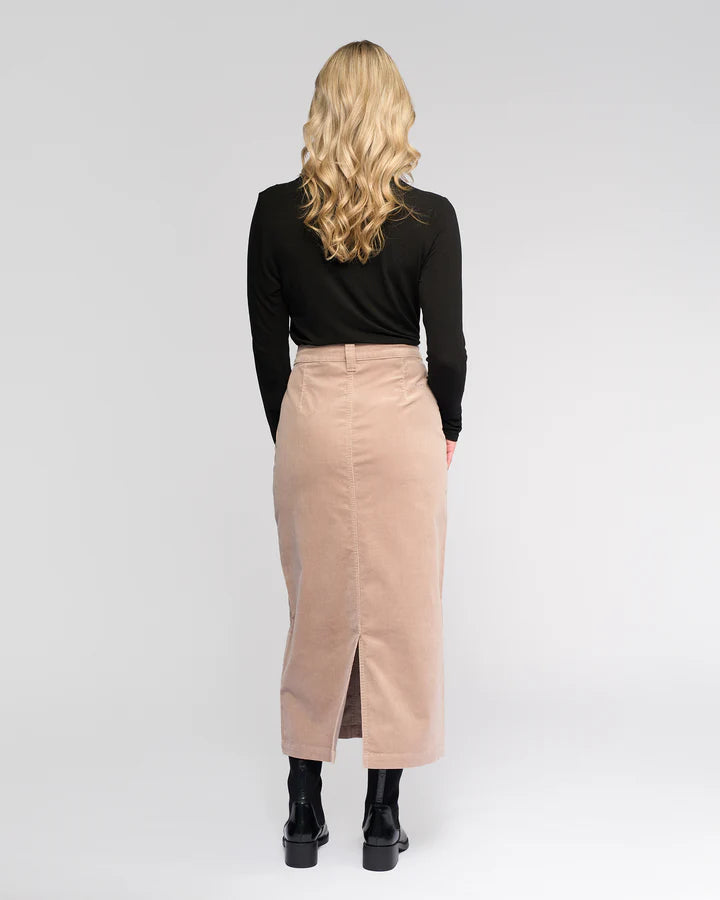 Lane Cord Skirt Twig Vassalli