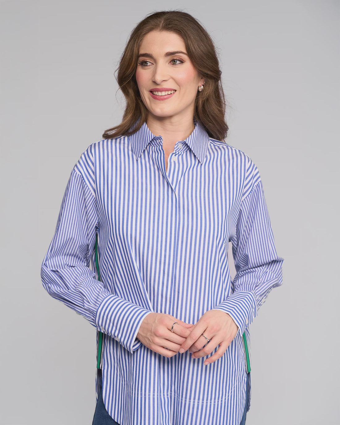 Chart Shirt Blue Stripe